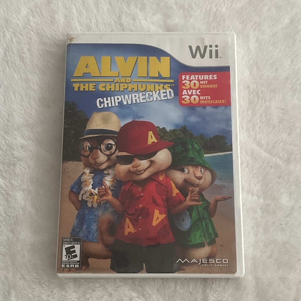 Nintendo Wii Alvin and the Chipmunks: Chipwrecked - Red, Blue, Yellow